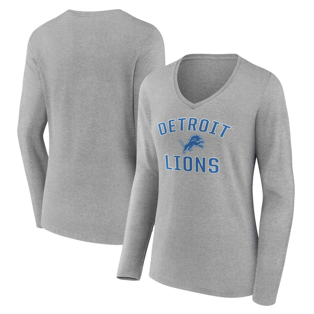 Detroit Lions Women's Victory Arch V-Neck Long Sleeve T-Shirt | NFL Sale