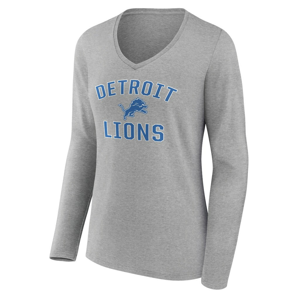 Detroit Lions Women's Victory Arch V-Neck Long Sleeve T-Shirt | NFL Sale