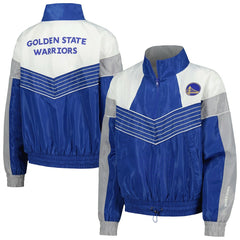 Royal Golden State Warriors The Wild Collective Women's Courtside Half-Zip Track Jacket sale | NBA