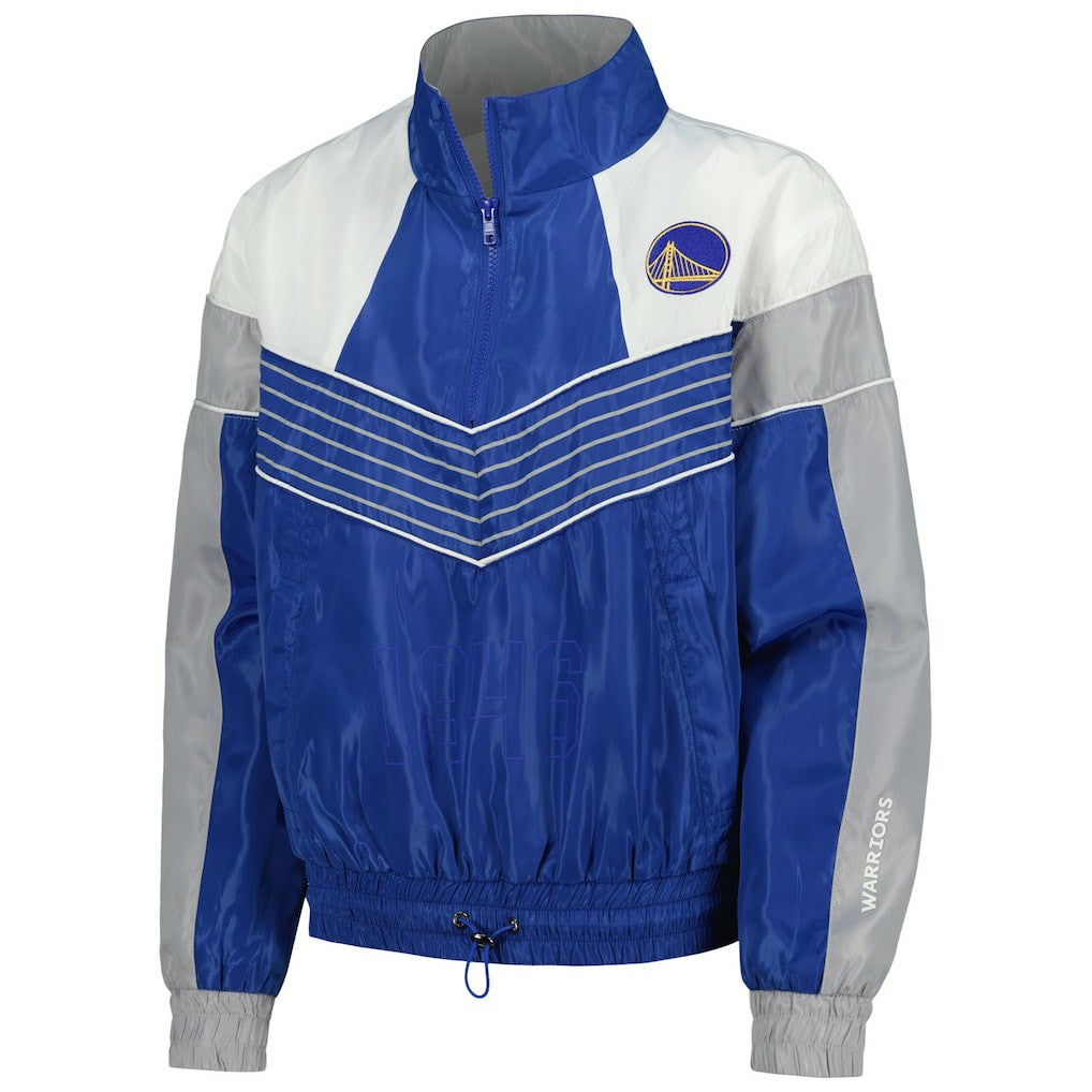 Royal Golden State Warriors The Wild Collective Women's Courtside Half-Zip Track Jacket sale | NBA