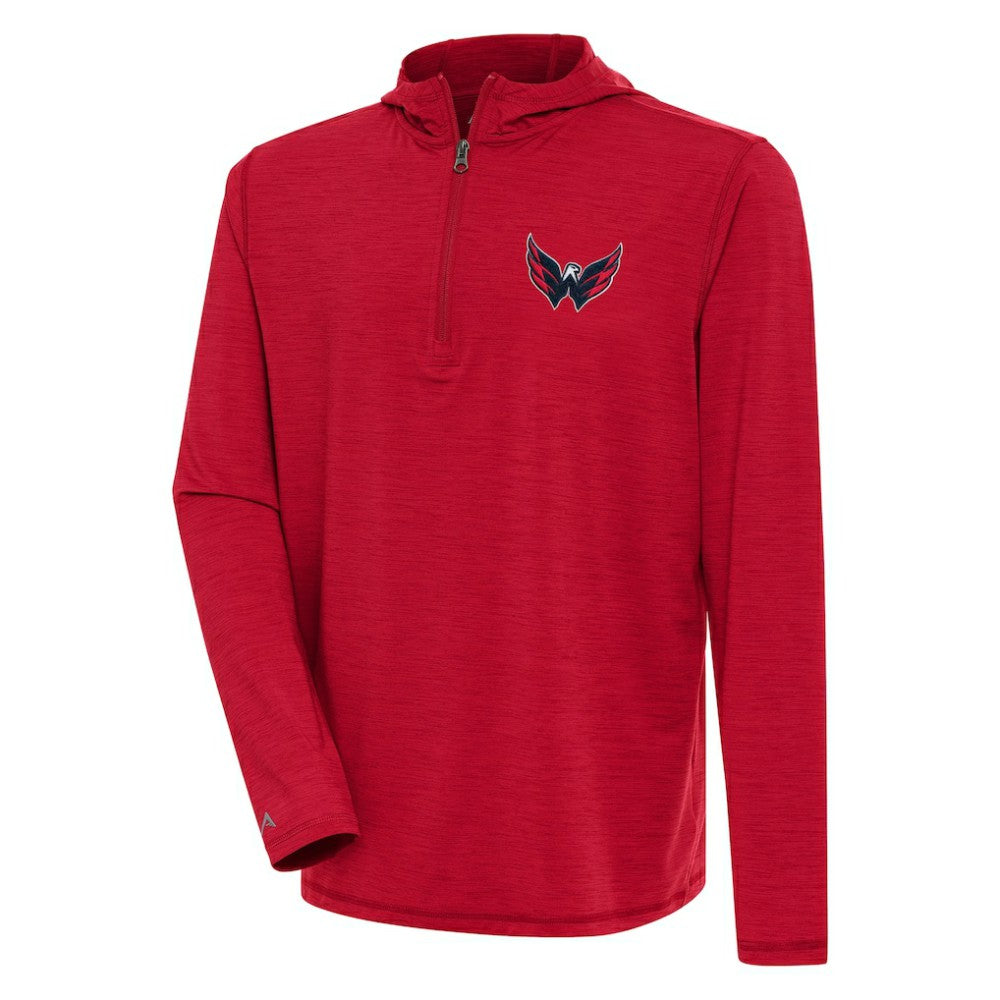 Washington Capitals Antigua Tidy Quarter-Zip Pullover Hoodie -  NHL Hoodies