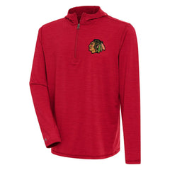 Chicago Blackhawks Antigua Tidy Quarter-Zip Pullover Hoodie -  NHL Hoodies