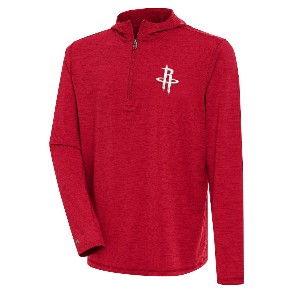 Heather Red Houston Rockets Antigua Tidy Quarter-Zip Lightweight Pullover Top sale | NBA