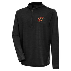 Heather Black Cleveland Cavaliers Antigua Tidy Quarter-Zip Lightweight Pullover Top sale | NBA
