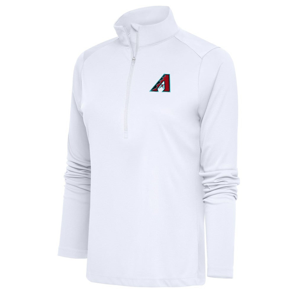 Arizona Diamondbacks Antigua Women's  Tribute Half-Zip Pullover Top – White - MLB Pullover