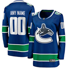 Vancouver Canucks Fanatics Women's Breakaway Custom Jersey -  NHL Jerseys