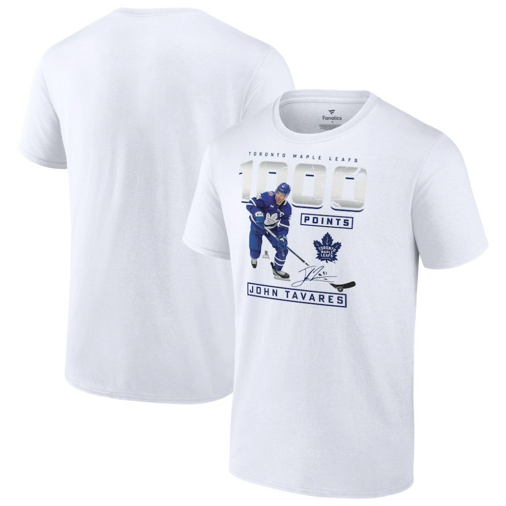 John Tavares Toronto Maple Leafs 1,000 Career Points T-Shirt -  NHL T-shirts