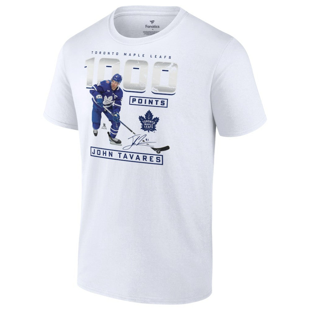 John Tavares Toronto Maple Leafs 1,000 Career Points T-Shirt -  NHL T-shirts
