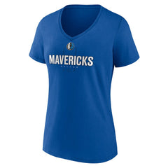Blue Kyrie Irving Dallas Mavericks Women's Behind The Back Name & Number V-Neck T-Shirt sale | NBA