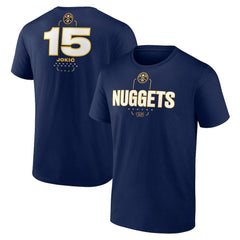 Navy Nikola Jokic Denver Nuggets Behind The Back Name & Number T-Shirt sale | NBA