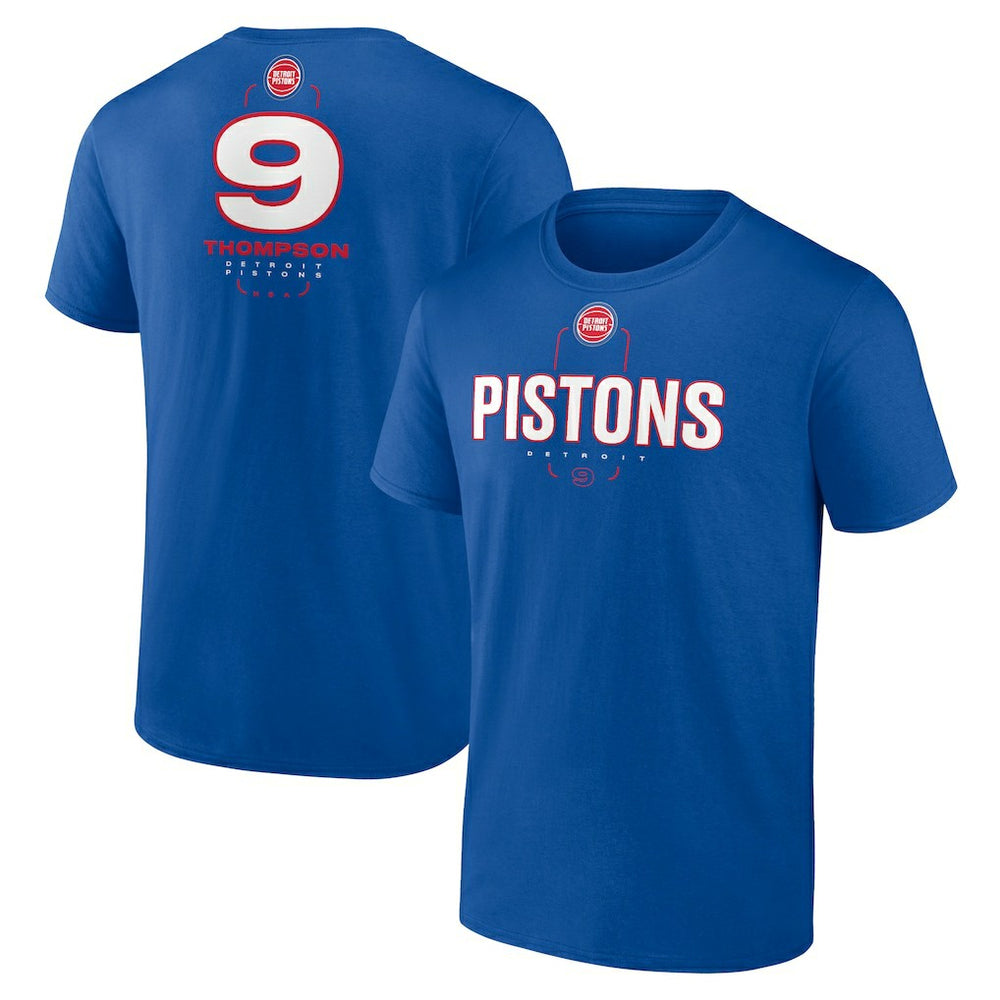 Blue Ausar Thompson Detroit Pistons Behind The Back Name & Number T-Shirt sale | NBA