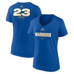 Royal Draymond Green Golden State Warriors Women's Behind The Back Name & Number V-Neck T-Shirt sale | NBA