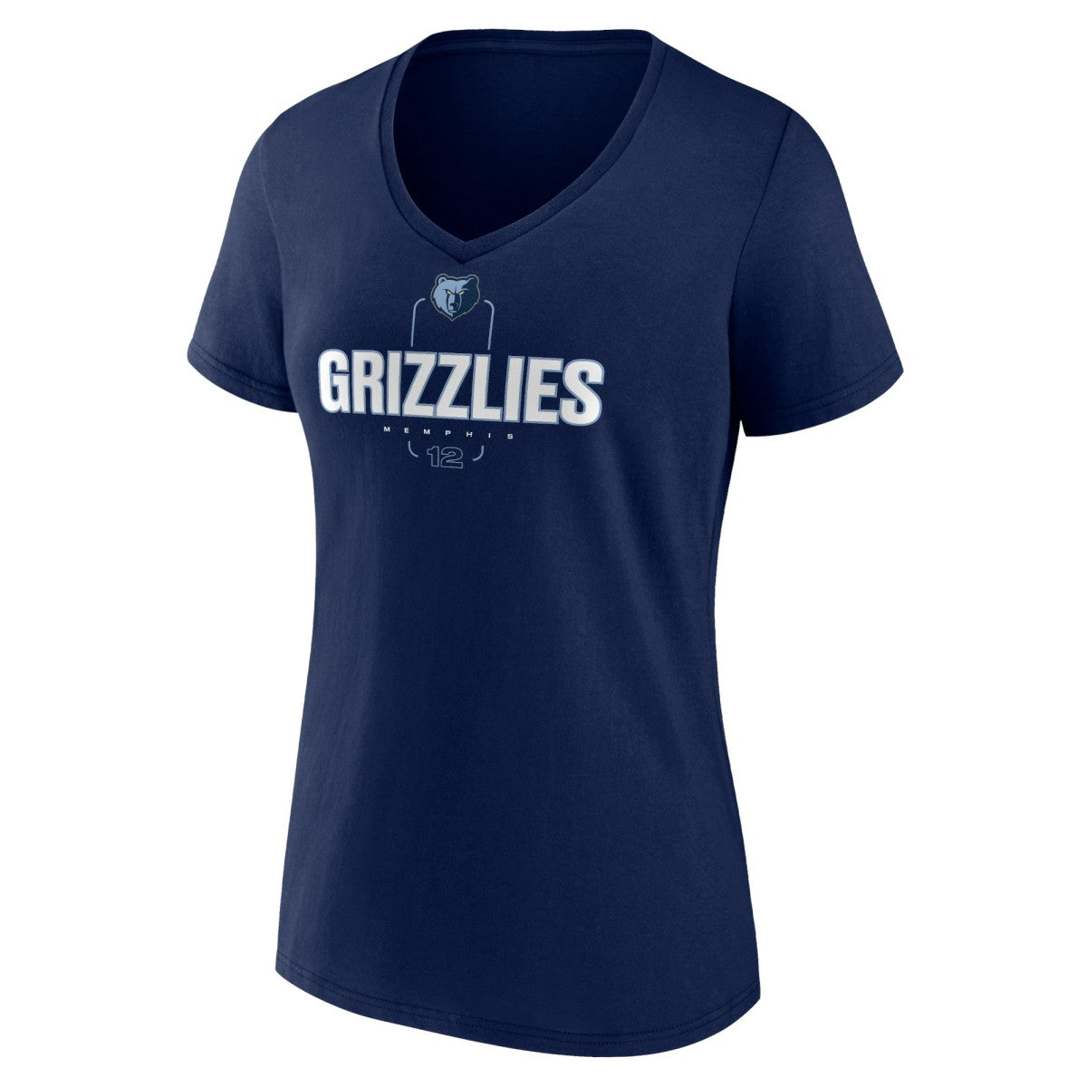 Navy Ja Morant Memphis Grizzlies Women's Behind The Back Name & Number V-Neck T-Shirt | NBA