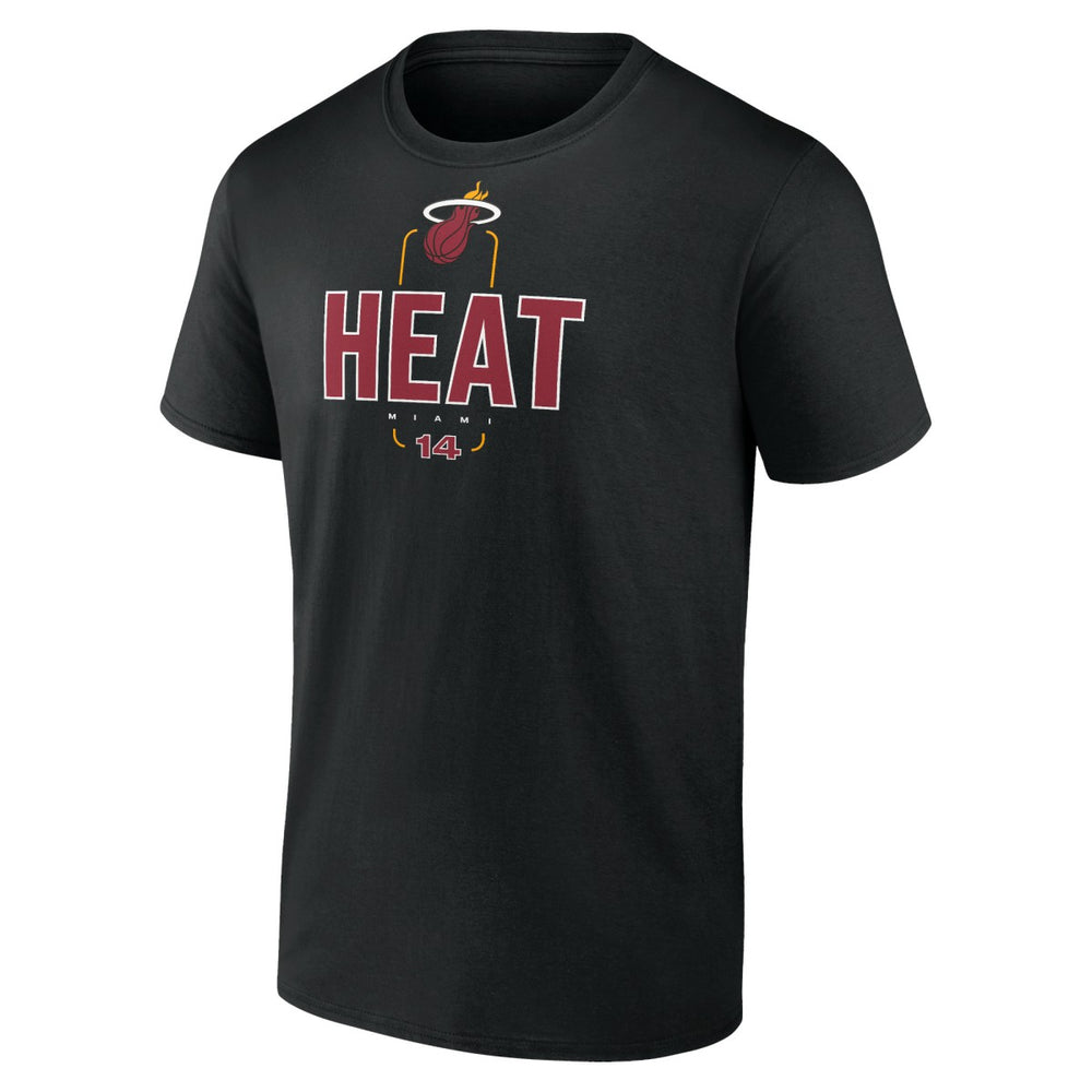 Black Tyler Herro Miami Heat Behind The Back Name & Number T-Shirt | NBA