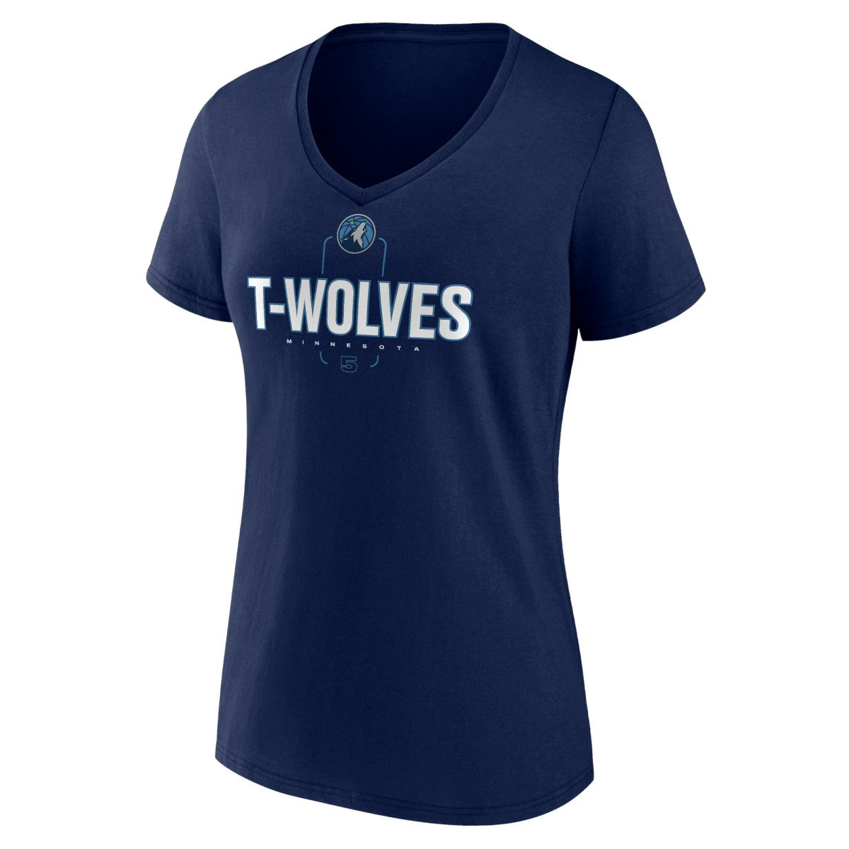Navy Anthony Edwards Minnesota Timberwolves Women's Behind The Back Name & Number V-Neck T-Shirt | NBA
