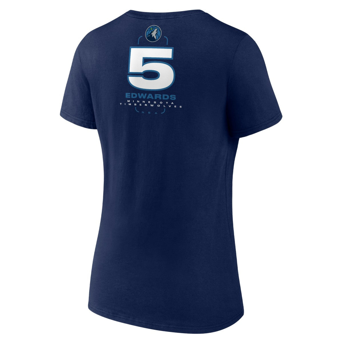 Navy Anthony Edwards Minnesota Timberwolves Women's Behind The Back Name & Number V-Neck T-Shirt | NBA