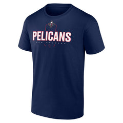 Navy Zion Williamson New Orleans Pelicans Behind The Back Name & Number T-Shirt | NBA