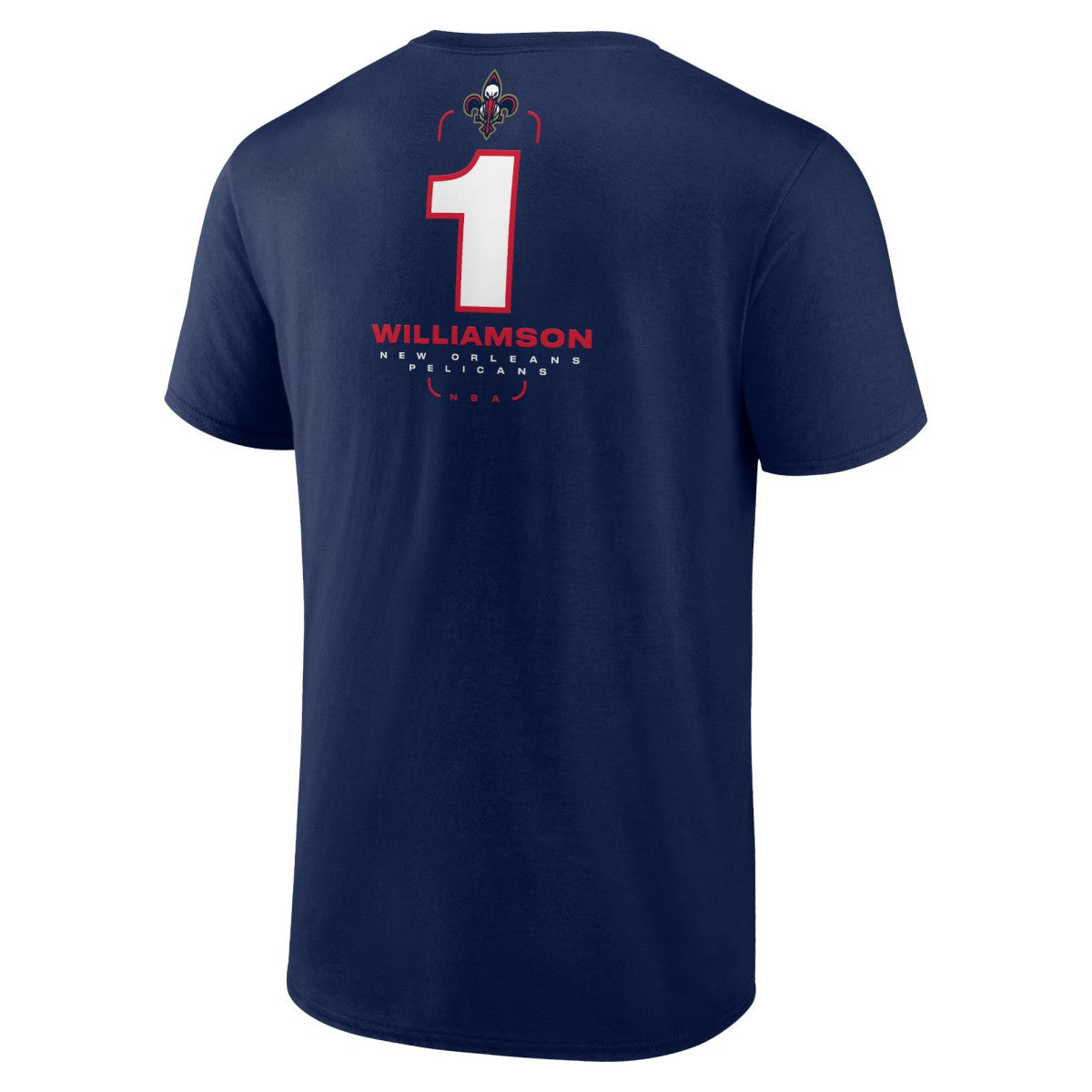 Navy Zion Williamson New Orleans Pelicans Behind The Back Name & Number T-Shirt | NBA