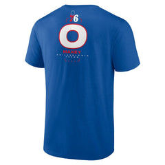 Royal Tyrese Maxey Philadelphia 76ers Behind The Back Name & Number T-Shirt | NBA