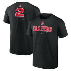 Black Deandre Ayton Portland Trail Blazers Behind The Back Name & Number T-Shirt | NBA