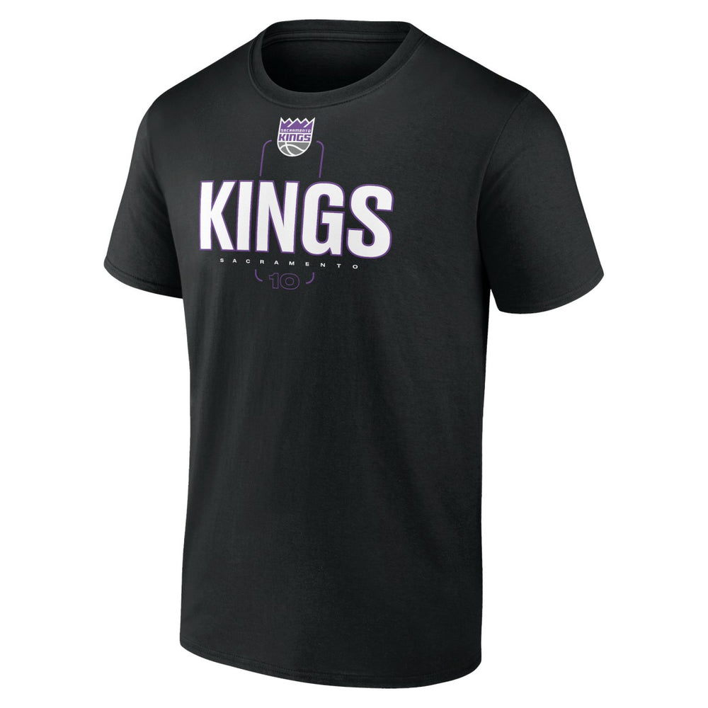 Black Domantas Sabonis Sacramento Kings Behind The Back Name & Number T-Shirt | NBA