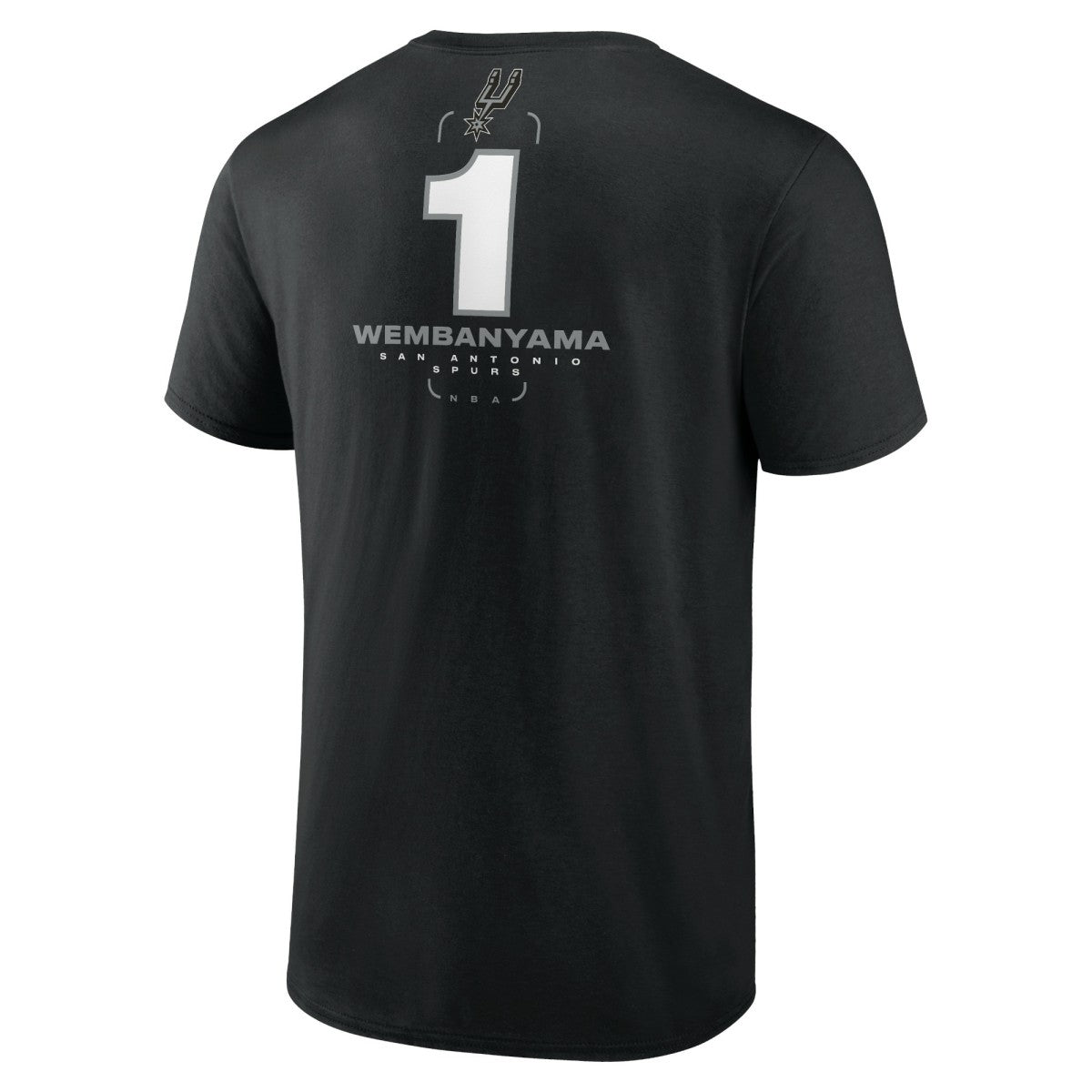 Black Victor Wembanyama San Antonio Spurs Behind The Back Name & Number T-Shirt | NBA