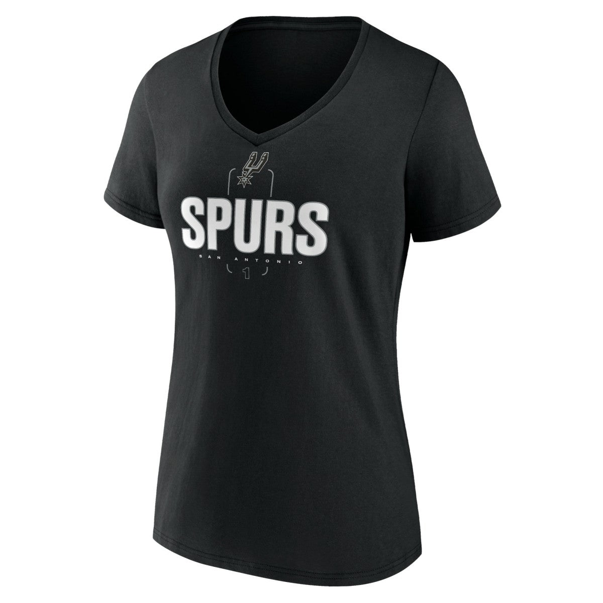 Black Victor Wembanyama San Antonio Spurs Women's Behind The Back Name & Number V-Neck T-Shirt | NBA