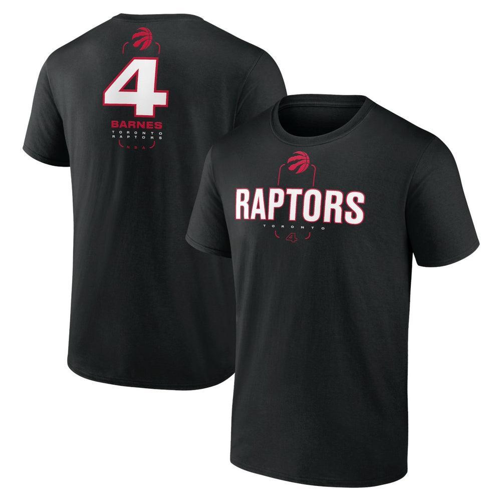 Black Scottie Barnes Toronto Raptors Behind The Back Name & Number T-Shirt | NBA