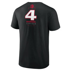 Black Scottie Barnes Toronto Raptors Behind The Back Name & Number T-Shirt | NBA
