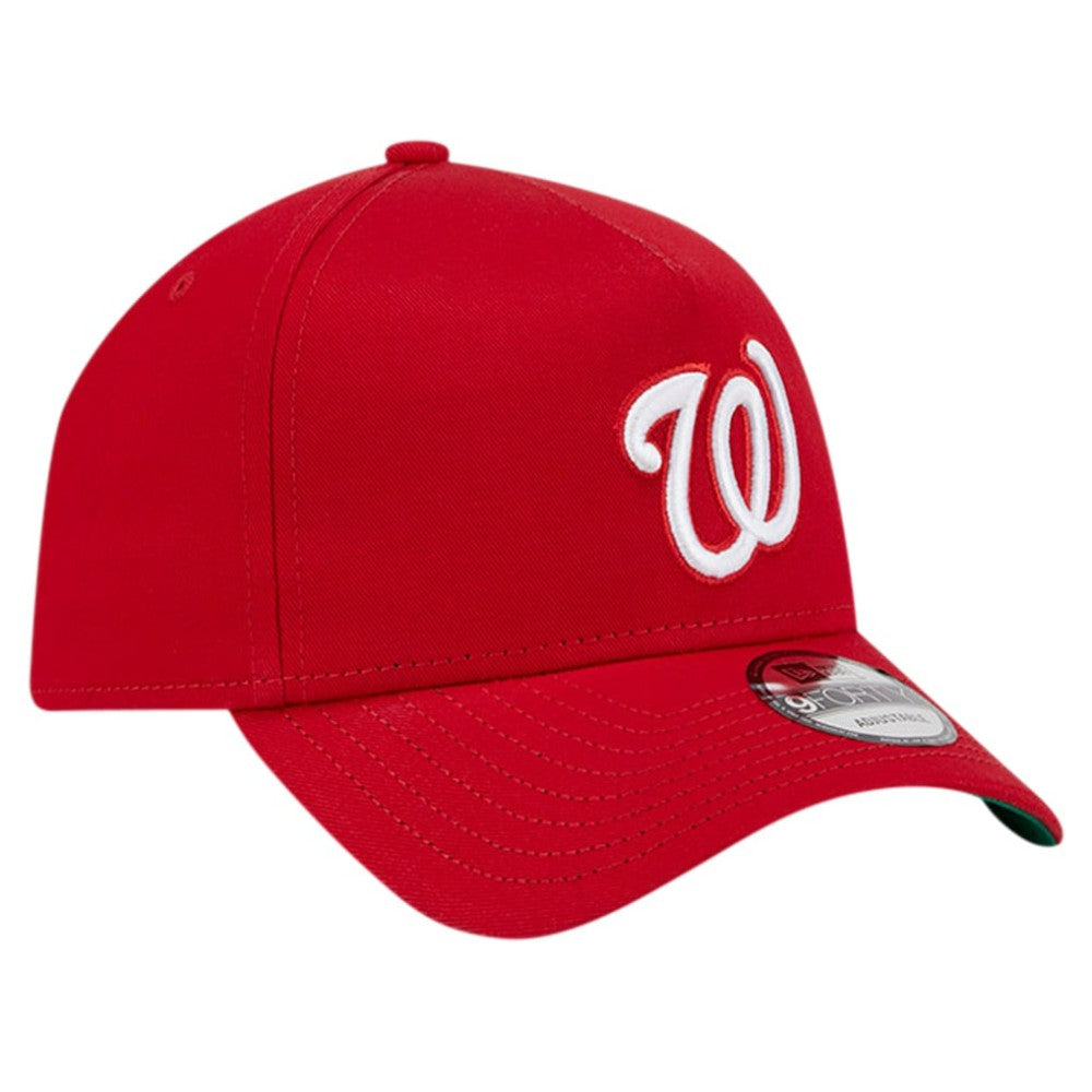 Washington Nationals New Era Team Color A-Frame 9FORTY Adjustable Hat - MLB Hats
