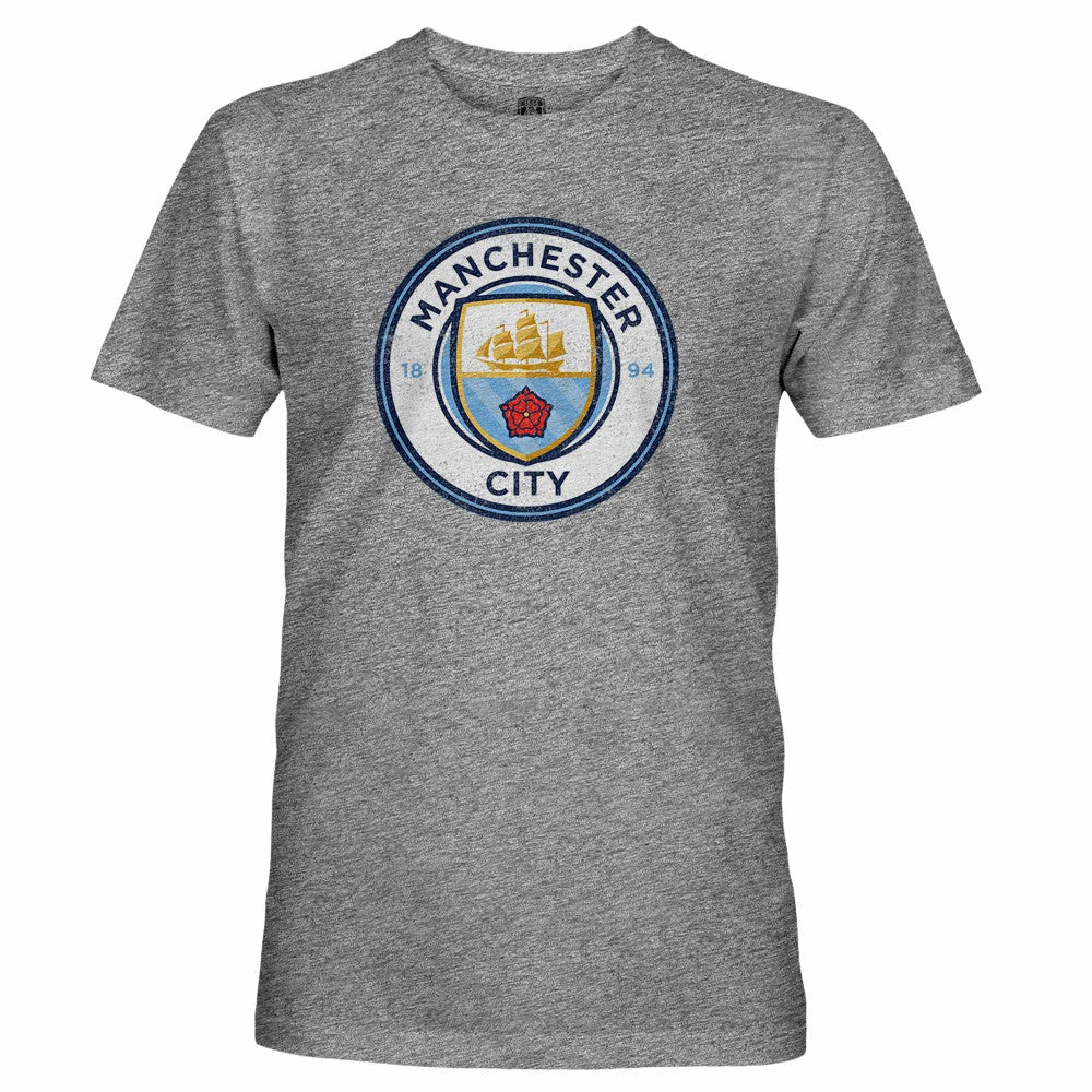 Manchester City 1863FC Tri-Blend Color Crest T-Shirt