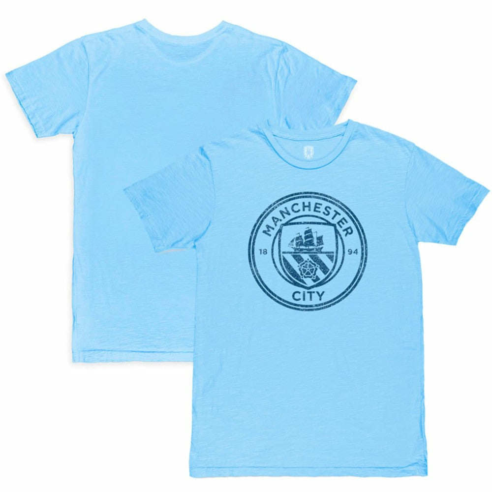 Manchester City 1863FC Mono Crest Slub T-Shirt