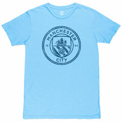 Manchester City 1863FC Mono Crest Slub T-Shirt
