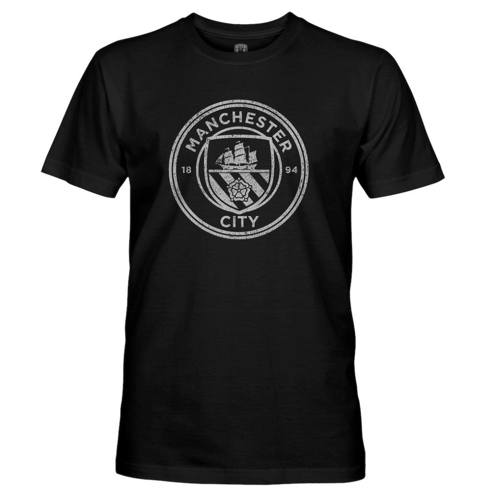 Manchester City 1863FC Mono Crest Slub T-Shirt