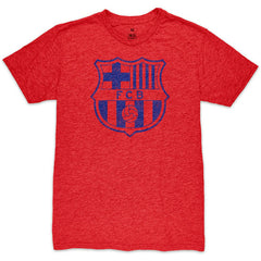 Barcelona 1863FC Mono Crest Twisted Tri-Blend Slub T-Shirt