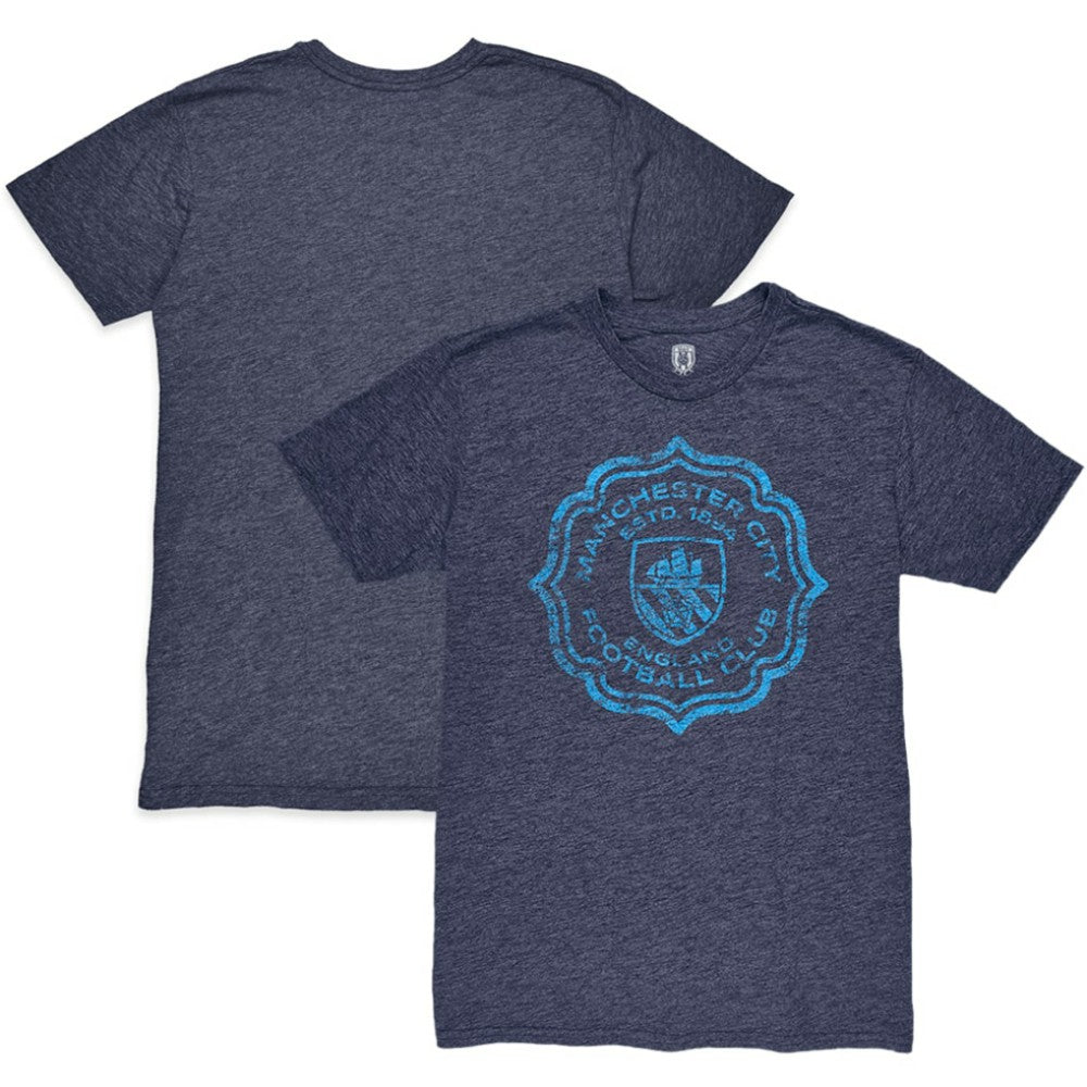 Manchester City 1863FC Retro Flourish Twisted Tri-Blend Slub T-Shirt
