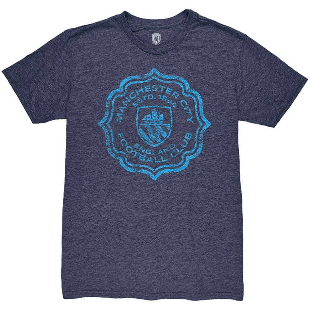 Manchester City 1863FC Retro Flourish Twisted Tri-Blend Slub T-Shirt