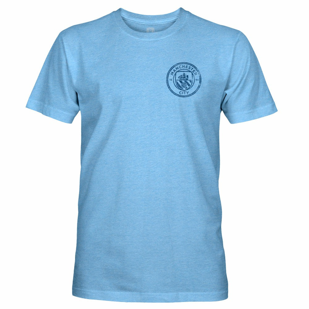 Manchester City 1863FC Front Back Text Twisted Tri-Blend Slub T-Shirt