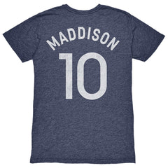 James Maddison Tottenham Hotspur 1863FC Player Name & Number Twisted Tri-Blend Slub T-Shirt