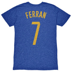 Ferran Torres Barcelona 1863FC Player Name & Number Twisted Tri-Blend Slub T-Shirt