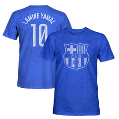 Lamine Yamal Barcelona 1863FC Player Name & Number Twisted Tri-Blend Slub T-Shirt