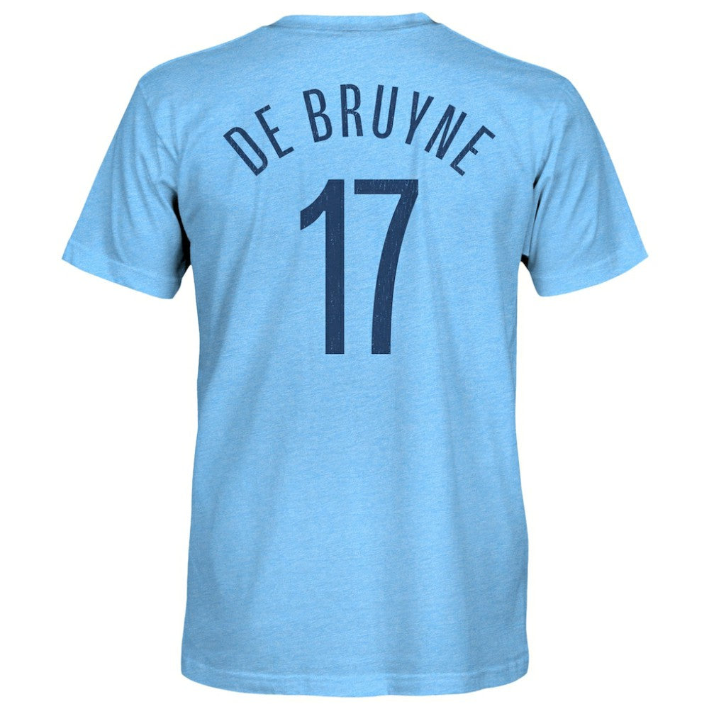 Kevin De Bruyne Manchester City 1863FC Player Name & Number Twisted Tri-Blend Slub T-Shirt