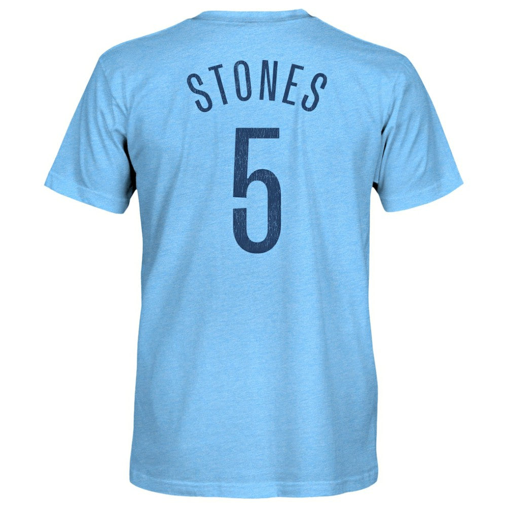 John Stones Manchester City 1863FC Player Name & Number Twisted Tri-Blend Slub T-Shirt