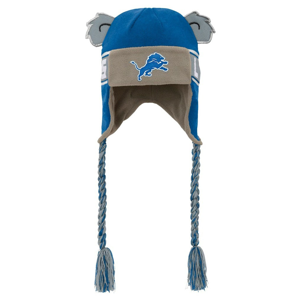 Detroit Lions Youth Wordmark Ears Trooper Knit Hat | NFL Hot