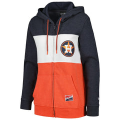 Houston Astros New Era Women's Color Block Full-Zip Hoodie Jacket - MLB Jackets