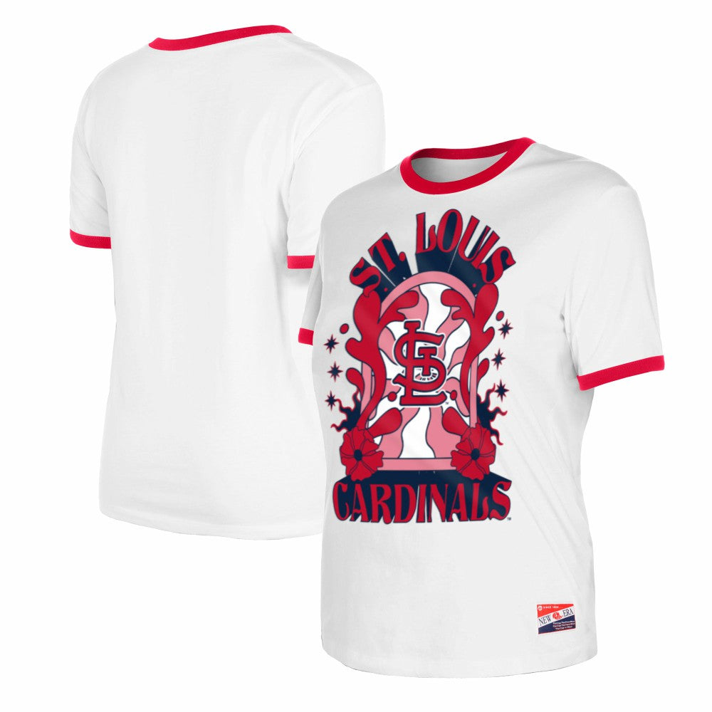 St. Louis Cardinals New Era Women's Oversized Ringer T-Shirt - MLB T-shirts