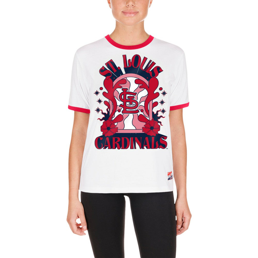St. Louis Cardinals New Era Women's Oversized Ringer T-Shirt - MLB T-shirts