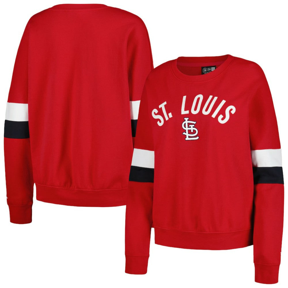 St. Louis Cardinals New Era Women's Game Day Crew Pullover Sweatshirt - MLB Pullover