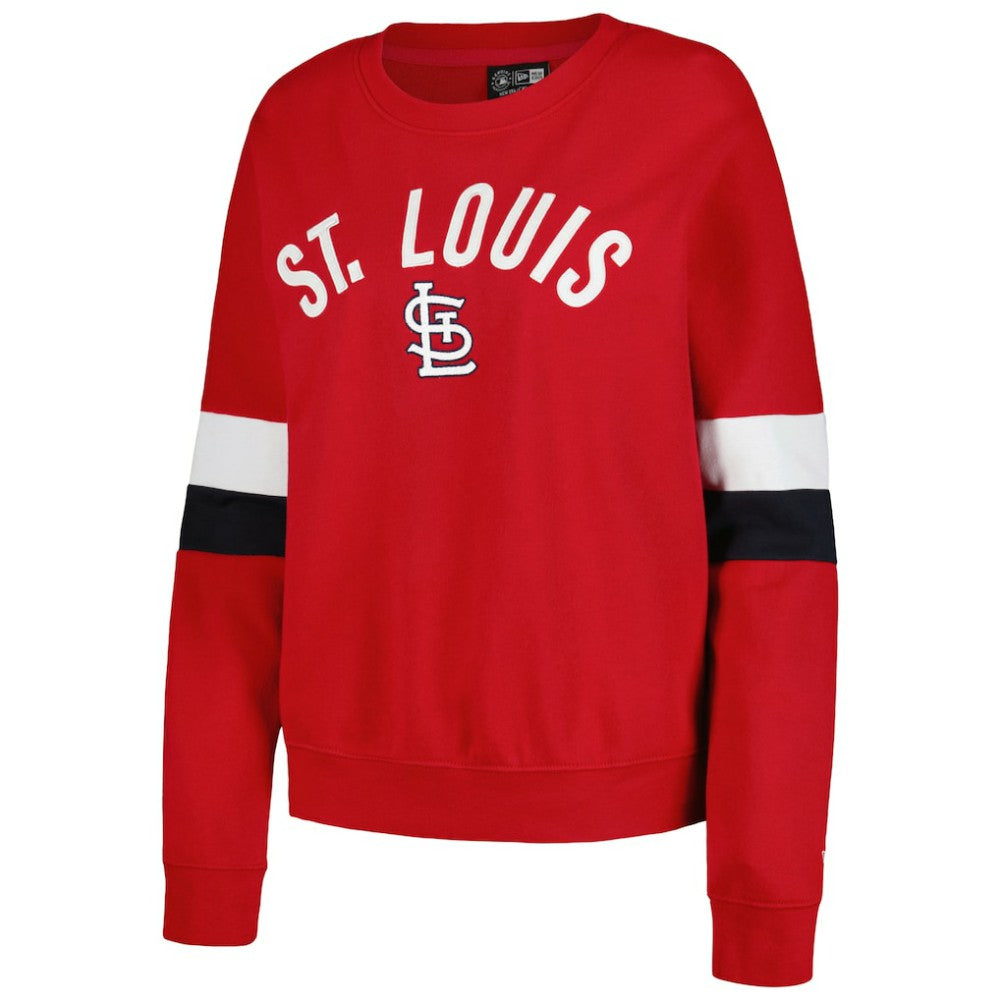 St. Louis Cardinals New Era Women's Game Day Crew Pullover Sweatshirt - MLB Pullover