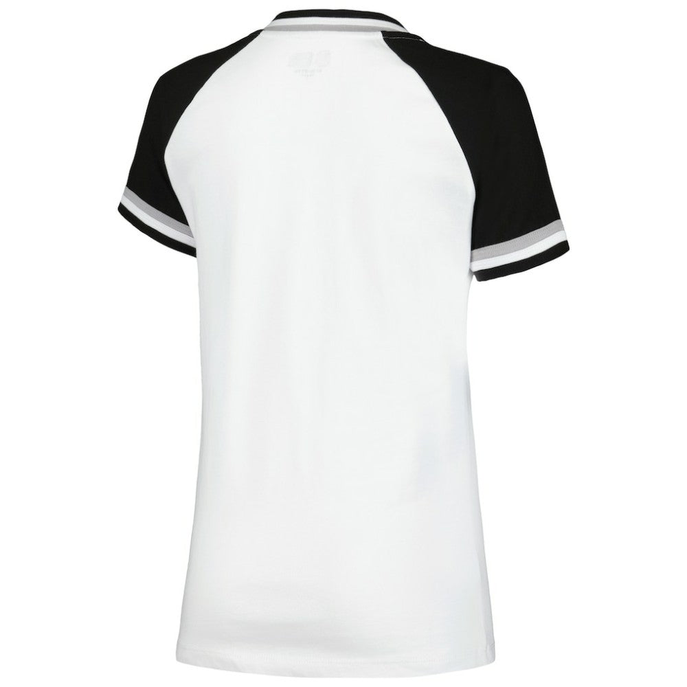 Chicago White Sox New Era Women's Jersey Double Binding Raglan V-Neck T-Shirt - MLB Jerseys